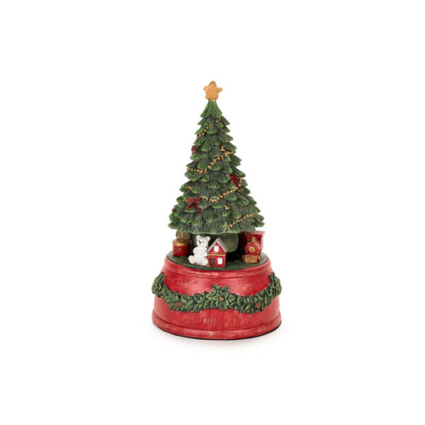 decorazione carillon con albero nuvole di stoffa